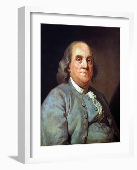 Benjamin Franklin (1706-1790)-Joseph Siffred Duplessis-Framed Giclee Print