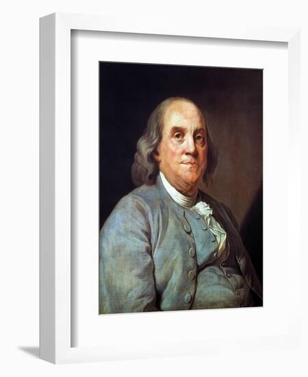 Benjamin Franklin (1706-1790)-Joseph Siffred Duplessis-Framed Giclee Print