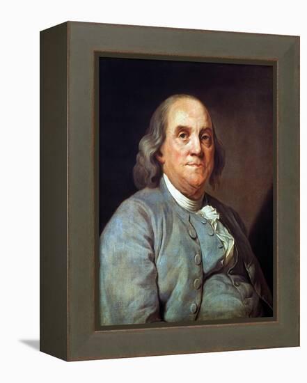 Benjamin Franklin (1706-1790)-Joseph Siffred Duplessis-Framed Premier Image Canvas