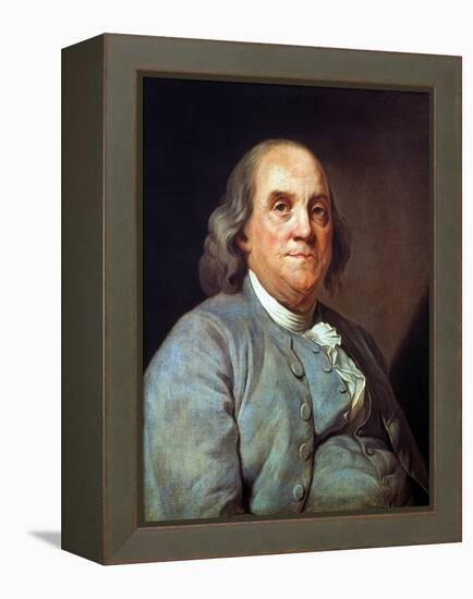 Benjamin Franklin (1706-1790)-Joseph Siffred Duplessis-Framed Premier Image Canvas