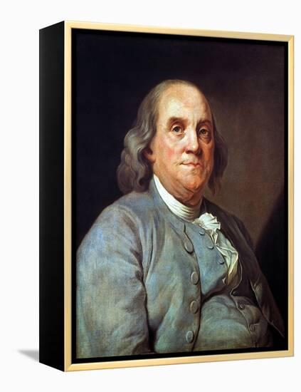 Benjamin Franklin (1706-1790)-Joseph Siffred Duplessis-Framed Premier Image Canvas