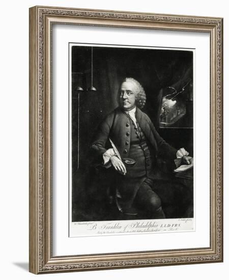 Benjamin Franklin, 1884-90-null-Framed Giclee Print