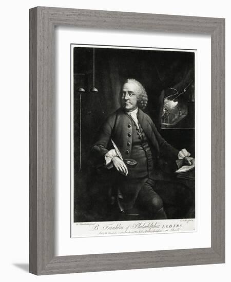 Benjamin Franklin, 1884-90-null-Framed Giclee Print