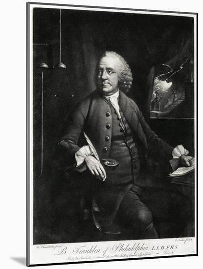 Benjamin Franklin, 1884-90-null-Mounted Giclee Print