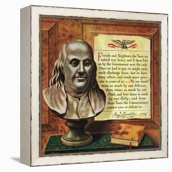 "Benjamin Franklin, 1947," January 18, 1947-John Atherton-Framed Premier Image Canvas