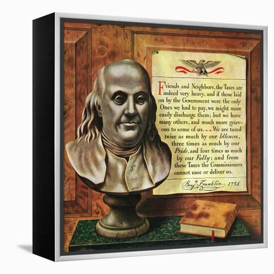 "Benjamin Franklin, 1947," January 18, 1947-John Atherton-Framed Premier Image Canvas