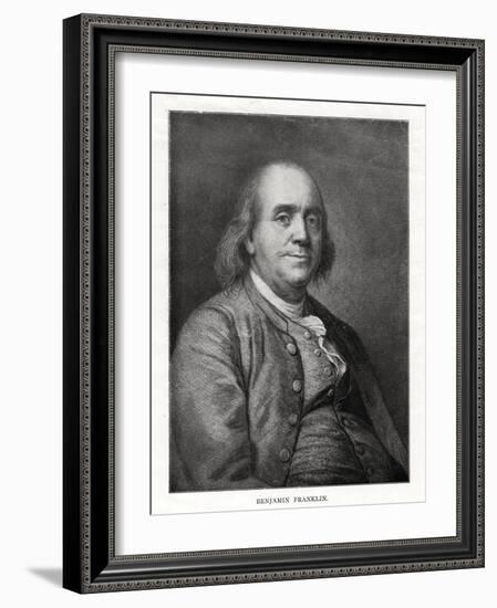 Benjamin Franklin, American Statesman, Printer and Scientist, 20th Century-Joseph Siffred Duplessis-Framed Giclee Print