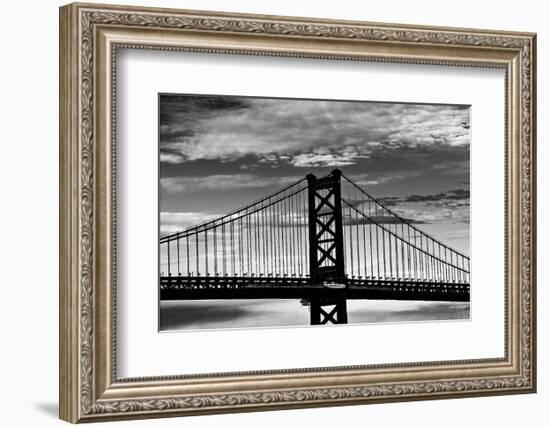 Benjamin Franklin Bridge-Erin Clark-Framed Art Print