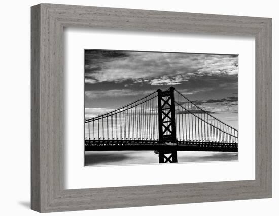 Benjamin Franklin Bridge-Erin Clark-Framed Art Print