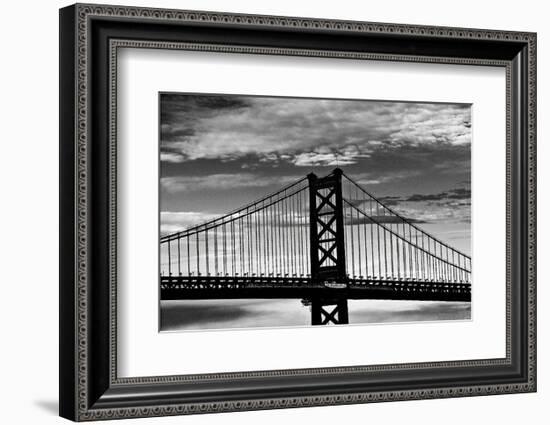 Benjamin Franklin Bridge-Erin Clark-Framed Art Print