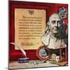 "Benjamin Franklin - Bust and Quote", January 19, 1957-Stanley Meltzoff-Mounted Giclee Print