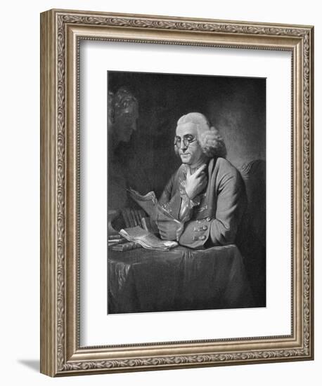 Benjamin Franklin, C1766-David Martin-Framed Giclee Print