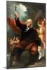 Benjamin Franklin Drawing Electricity from the Sky-Benjamin West-Mounted Art Print