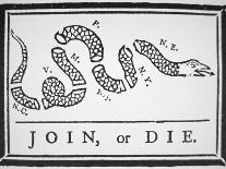 Join or Die Political Cartoon-Benjamin Franklin-Giclee Print