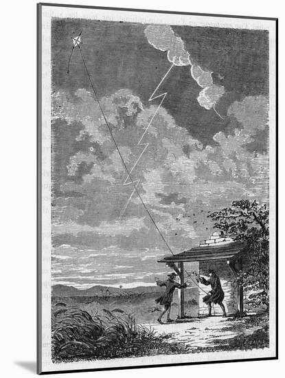 Benjamin Franklin's Conducting His Lightning Experiments in Philadelphia-Guiguet-Mounted Art Print