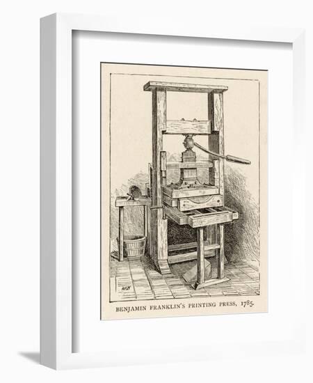 Benjamin Franklin's Printing Press-null-Framed Photographic Print