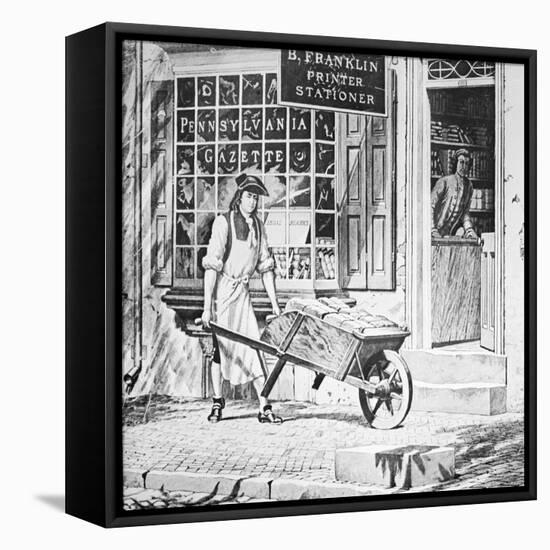 Benjamin Franklin's Printing Shop-null-Framed Premier Image Canvas