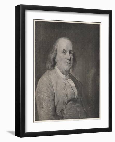 Benjamin Franklin the American Statesman Scientist and Philosopher in Later Life-null-Framed Photographic Print