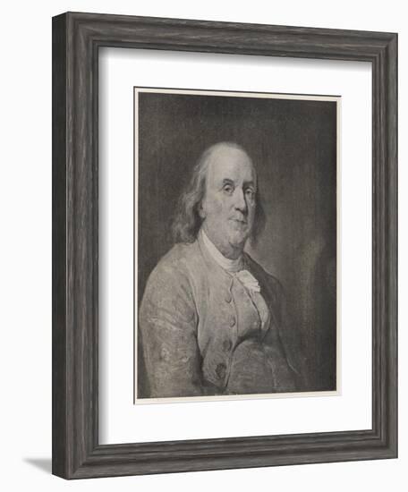 Benjamin Franklin the American Statesman Scientist and Philosopher in Later Life-null-Framed Photographic Print