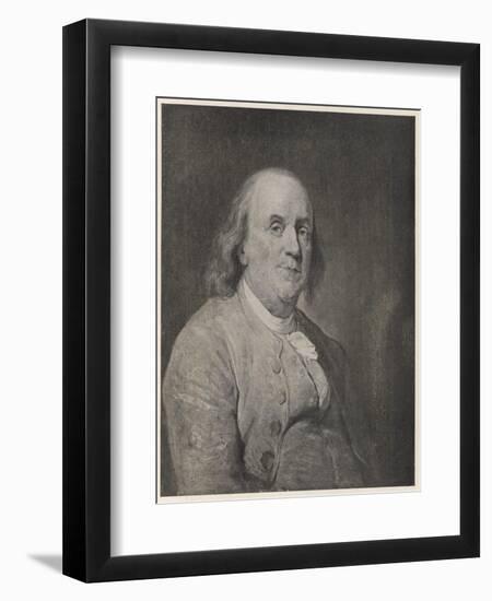 Benjamin Franklin the American Statesman Scientist and Philosopher in Later Life-null-Framed Photographic Print