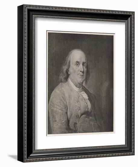 Benjamin Franklin the American Statesman Scientist and Philosopher in Later Life-null-Framed Photographic Print