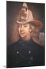 Benjamin Franklin Wearing the Uniform of the Union Fire Company Which He Founded in Philadelphia-American-Mounted Giclee Print