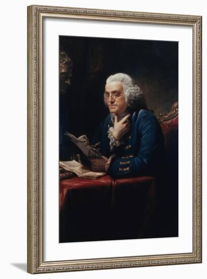 Benjamin Franklin-David Martin-Framed Art Print