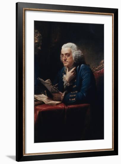 Benjamin Franklin-David Martin-Framed Art Print