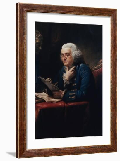 Benjamin Franklin-David Martin-Framed Art Print