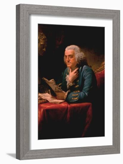 Benjamin Franklin-David Martin-Framed Premium Giclee Print