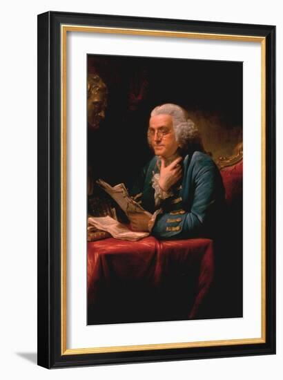 Benjamin Franklin-David Martin-Framed Premium Giclee Print