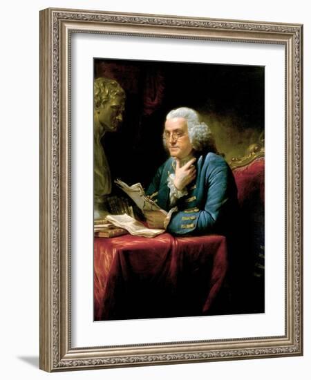 Benjamin Franklin-David Martin-Framed Giclee Print