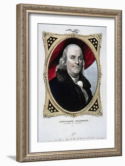 Benjamin Franklin-Currier & Ives-Framed Giclee Print