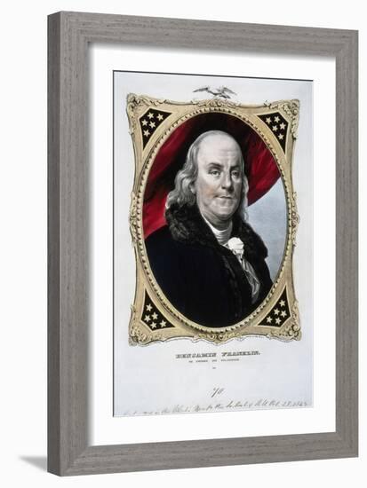 Benjamin Franklin-Currier & Ives-Framed Giclee Print