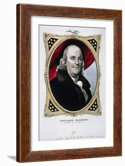 Benjamin Franklin-Currier & Ives-Framed Giclee Print