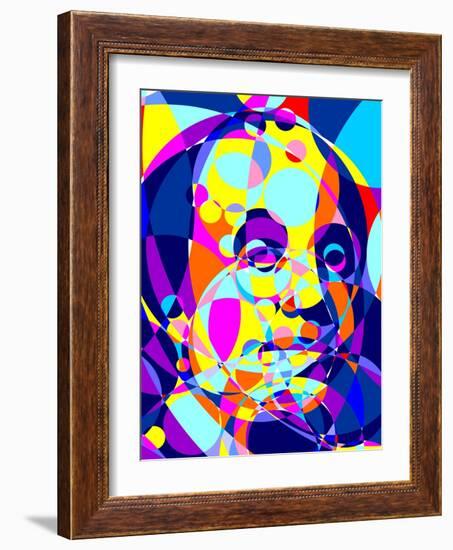 Benjamin Franklin-Cristian Mielu-Framed Art Print