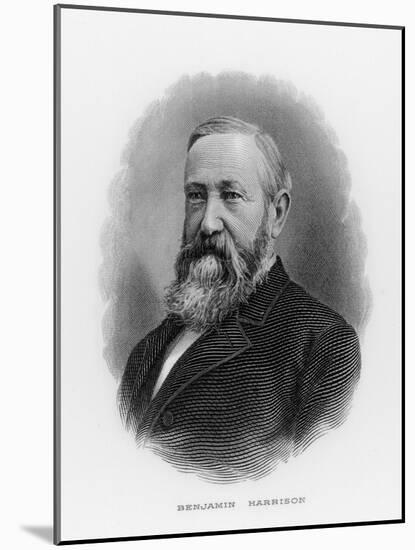 Benjamin Harrison 23rd Us President-null-Mounted Art Print