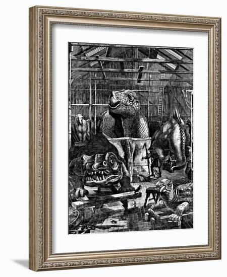 Benjamin Hawkins' Sydenham Studio-Science Source-Framed Giclee Print