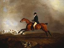A Golden Chestnut Racehorse by a Rock Formation, 1800-Benjamin Marshall-Giclee Print