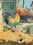A Chicken in Front of an Egg that Has Just Hatched.” Good Morning” ,1936 (Illustration)-Benjamin Rabier-Giclee Print