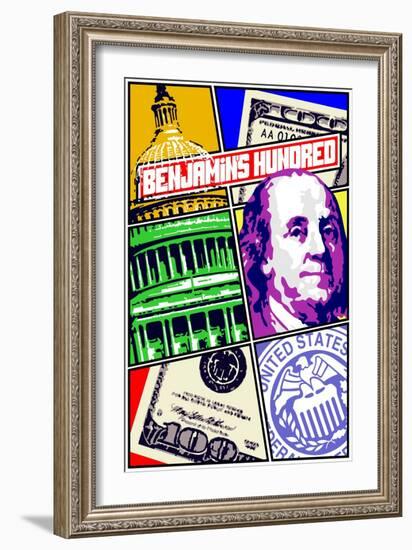 Benjamin's Hundred-Cristian Mielu-Framed Premium Giclee Print