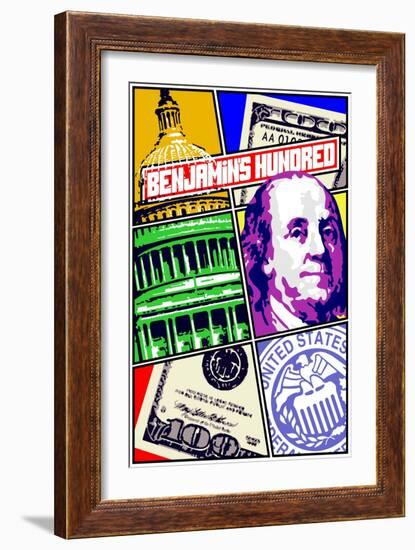 Benjamin's Hundred-Cristian Mielu-Framed Premium Giclee Print