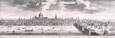 Panoramic View of London, 1710-Benjamin Smith-Giclee Print