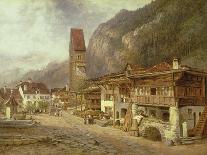 Unterseen, Interlaken: Autumn in Switzerland, 1878-Benjamin Williams Leader-Giclee Print