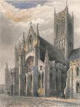 'Lincoln Cathedral - View of South Transept & Central Tower', 1836-Benjamin Winkles-Giclee Print