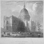 North-East View of St Paul's Cathedral, City of London, 1835-Benjamin Winkles-Framed Premier Image Canvas