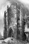 'Lincoln Cathedral - View of South Transept & Central Tower', 1836-Benjamin Winkles-Giclee Print