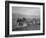 Benji Iguchi driving a tractor, Manzanar Relocation Center, California, 1943-Ansel Adams-Framed Photographic Print