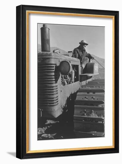 Benji Iguchi on Tractor-Ansel Adams-Framed Art Print