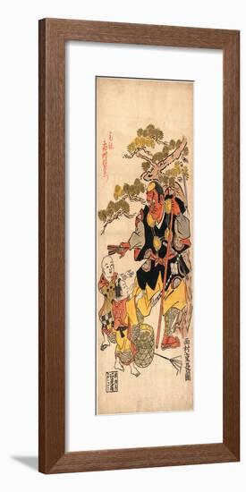 Benkei to Kodomo (Ataka No Matsu)-Nishimura Shigenaga-Framed Giclee Print